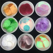 40gab./partija 30mm Caurspīdīgi lieli vizuļi, plakani, apaļi, vaļīgi fliteru paletes Šūšana Kāzu amatniecība, Sieviešu apģērbi Aksesuāri