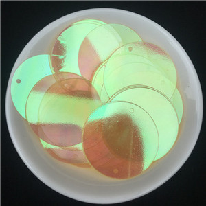 40gab./partija 30mm Caurspīdīgi lieli vizuļi, plakani, apaļi, vaļīgi fliteru paletes Šūšana Kāzu amatniecība, Sieviešu apģērbi Aksesuāri