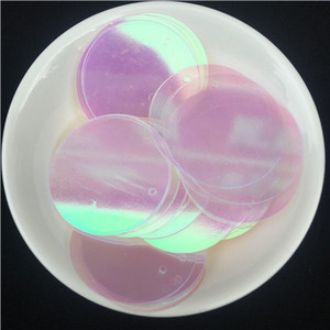 40gab./partija 30mm Caurspīdīgi lieli vizuļi, plakani, apaļi, vaļīgi fliteru paletes Šūšana Kāzu amatniecība, Sieviešu apģērbi Aksesuāri