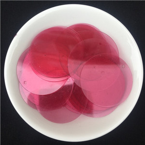 40gab./partija 30mm Caurspīdīgi lieli vizuļi, plakani, apaļi, vaļīgi fliteru paletes Šūšana Kāzu amatniecība, Sieviešu apģērbi Aksesuāri