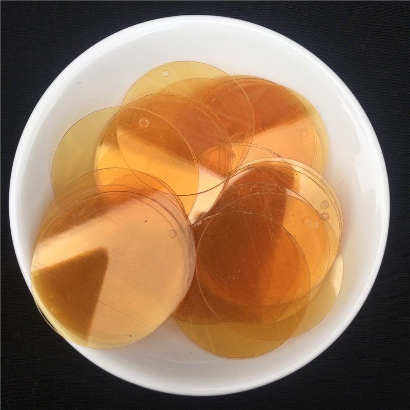 40gab./partija 30mm Caurspīdīgi lieli vizuļi, plakani, apaļi, vaļīgi fliteru paletes Šūšana Kāzu amatniecība, Sieviešu apģērbi Aksesuāri