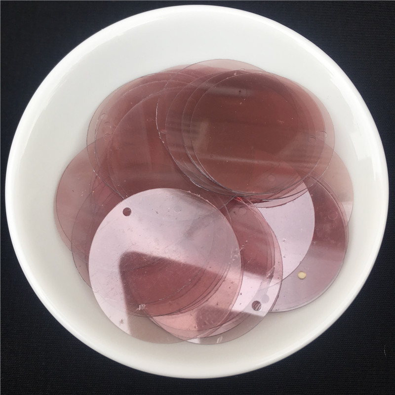 40gab./partija 30mm Caurspīdīgi lieli vizuļi, plakani, apaļi, vaļīgi fliteru paletes Šūšana Kāzu amatniecība, Sieviešu apģērbi Aksesuāri