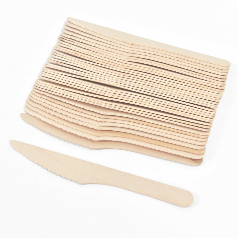 Vienreizējās lietošanas koka karotes dakšiņu nažu galda piederumu komplekts zemniecisks kāzu dzimšanas dienas svinību galda piederumu dekorēšanas piederumi deserta kūkas liekšķere