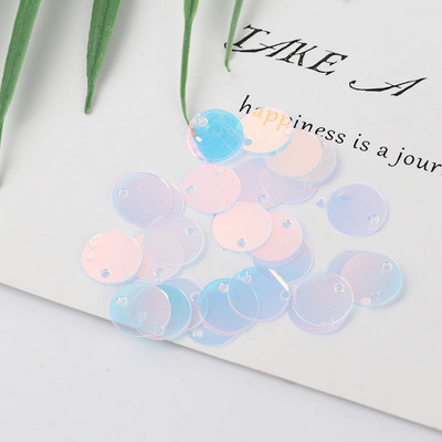 10g/Pack Blue Crystal Sequins PET apaļas puķes plūmju taisnstūra pailletes Amatniecības dāvanu maisiņš Decro DIY Šūšanas Lentejuelas piederumi