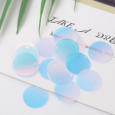 10g/Pack Blue Crystal Sequins PET apaļas puķes plūmju taisnstūra pailletes Amatniecības dāvanu maisiņš Decro DIY Šūšanas Lentejuelas piederumi