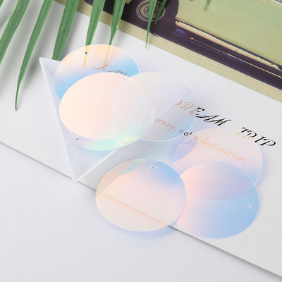 10g/Pack Blue Crystal Sequins PET apaļas puķes plūmju taisnstūra pailletes Amatniecības dāvanu maisiņš Decro DIY Šūšanas Lentejuelas piederumi