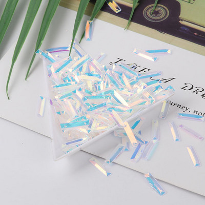 10g/Pack Blue Crystal Sequins PET apaļas puķes plūmju taisnstūra pailletes Amatniecības dāvanu maisiņš Decro DIY Šūšanas Lentejuelas piederumi