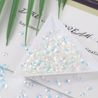 10g/Pack Blue Crystal Sequins PET apaļas puķes plūmju taisnstūra pailletes Amatniecības dāvanu maisiņš Decro DIY Šūšanas Lentejuelas piederumi