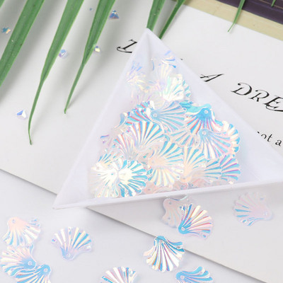 10g/Pack Blue Crystal Sequins PET apaļas puķes plūmju taisnstūra pailletes Amatniecības dāvanu maisiņš Decro DIY Šūšanas Lentejuelas piederumi