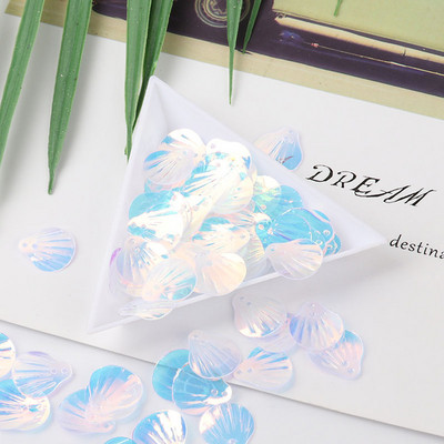 10g/Pack Blue Crystal Sequins PET apaļas puķes plūmju taisnstūra pailletes Amatniecības dāvanu maisiņš Decro DIY Šūšanas Lentejuelas piederumi