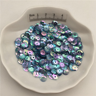 10g 6 mm caurspīdīgas krāsas kauss PVC fliteriem mirdzošas paletes drēbēm, cepurēm, apaviem. Bērniem DIY. Amatniecība ar rokām gatavotu aksesuāru vairumtirdzniecība