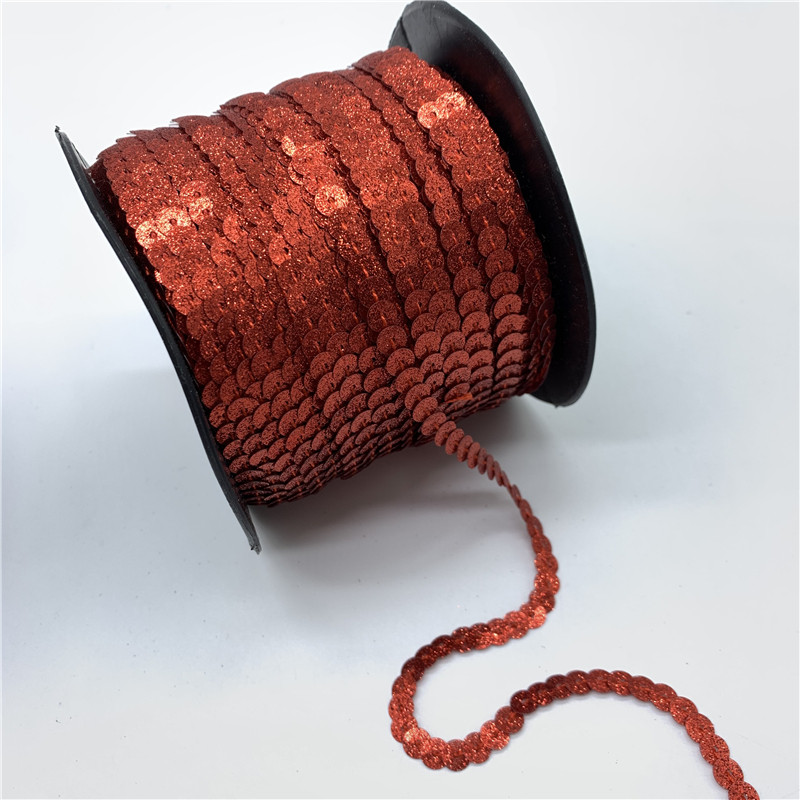 5 jardi 6 mm matēti vizuļi, spīdīgi slīpēti, vaļīgi fliteri Pailletes Šūšana Kāzu amatniecība, DIY Scrapbooking