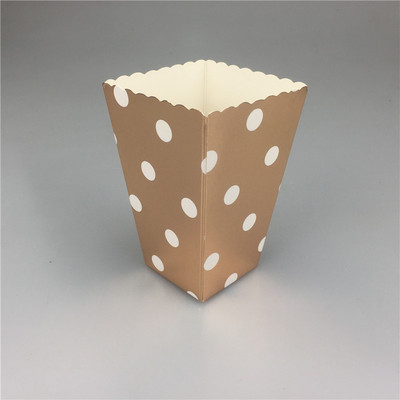 Jaunums! 12GB/Lot Popkorna kastīte/tasīte Rozā tematiskā ballītes dekorēšana bērniem Daudz laimes dzimšanas dienā Ziemassvētku kāzu ballītei Bērnu dušas piederumi