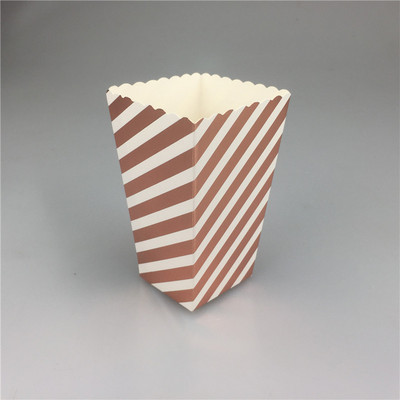 Jaunums! 12GB/Lot Popkorna kastīte/tasīte Rozā tematiskā ballītes dekorēšana bērniem Daudz laimes dzimšanas dienā Ziemassvētku kāzu ballītei Bērnu dušas piederumi