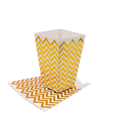 Jaunums! 12GB/Lot Popkorna kastīte/tasīte Rozā tematiskā ballītes dekorēšana bērniem Daudz laimes dzimšanas dienā Ziemassvētku kāzu ballītei Bērnu dušas piederumi