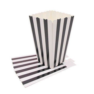 Jaunums! 12GB/Lot Popkorna kastīte/tasīte Rozā tematiskā ballītes dekorēšana bērniem Daudz laimes dzimšanas dienā Ziemassvētku kāzu ballītei Bērnu dušas piederumi