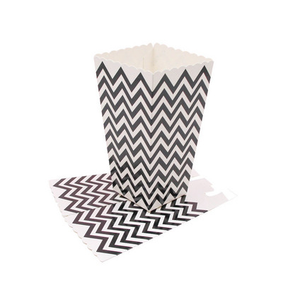 Jaunums! 12GB/Lot Popkorna kastīte/tasīte Rozā tematiskā ballītes dekorēšana bērniem Daudz laimes dzimšanas dienā Ziemassvētku kāzu ballītei Bērnu dušas piederumi