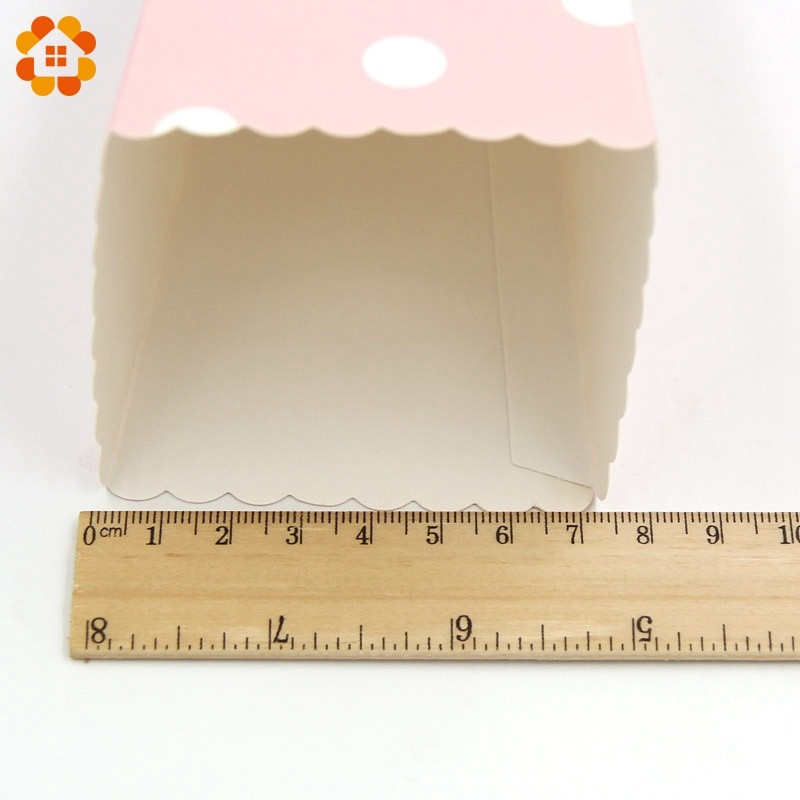 Jaunums! 12GB/Lot Popkorna kastīte/tasīte Rozā tematiskā ballītes dekorēšana bērniem Daudz laimes dzimšanas dienā Ziemassvētku kāzu ballītei Bērnu dušas piederumi