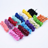 Pārdodu MINI papīra rozes pušķi kāzu mājas dekorēšanas aksesuāri Ziemassvētku vainags dāvanas mākslīgie ziedi albumam