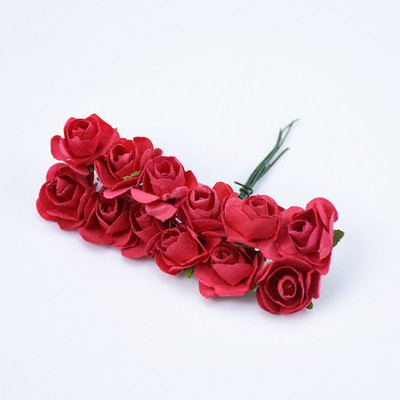Pārdodu MINI papīra rozes pušķi kāzu mājas dekorēšanas aksesuāri Ziemassvētku vainags dāvanas mākslīgie ziedi albumam
