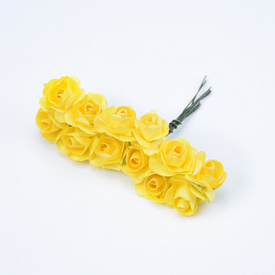 Pārdodu MINI papīra rozes pušķi kāzu mājas dekorēšanas aksesuāri Ziemassvētku vainags dāvanas mākslīgie ziedi albumam