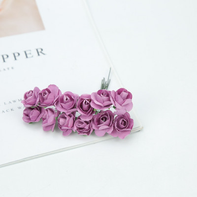 Pārdodu MINI papīra rozes pušķi kāzu mājas dekorēšanas aksesuāri Ziemassvētku vainags dāvanas mākslīgie ziedi albumam