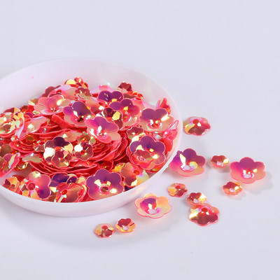 10g/tétel Vegyes színek Több méretű 3D szilvavirág laza flitterek varrás kézműves/díszítési leletek, női ruha varrás kiegészítők