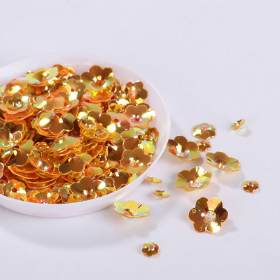 10g/tétel Vegyes színek Több méretű 3D szilvavirág laza flitterek varrás kézműves/díszítési leletek, női ruha varrás kiegészítők