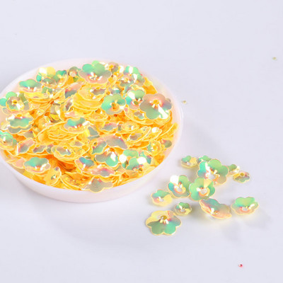 10g/tétel Vegyes színek Több méretű 3D szilvavirág laza flitterek varrás kézműves/díszítési leletek, női ruha varrás kiegészítők