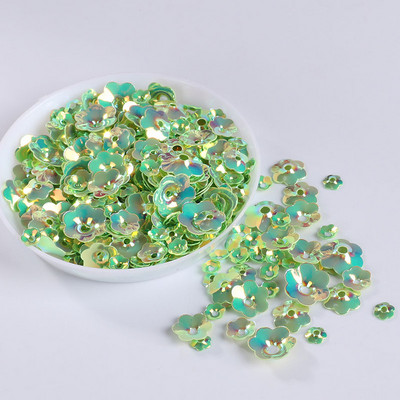 10g/tétel Vegyes színek Több méretű 3D szilvavirág laza flitterek varrás kézműves/díszítési leletek, női ruha varrás kiegészítők