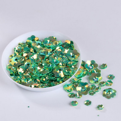 10g/tétel Vegyes színek Több méretű 3D szilvavirág laza flitterek varrás kézműves/díszítési leletek, női ruha varrás kiegészítők