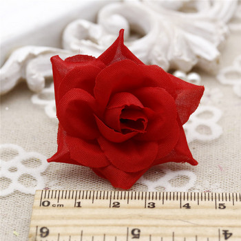 10 τεμ. Μίνι τριαντάφυλλα 4 εκ. Τεχνητά λουλούδια κεφάλια DIY Χειροποίητη ανθοδέσμη γάμου Νυφικό στεφάνι γενεθλίων διακόσμηση κουτί δώρου για χριστουγεννιάτικο πάρτι