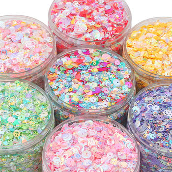 20g 3-10mm Glitter Sequins Mixed Star Heart Shell Sequins Paillettes for DIY Nails Art Wedding Decor Ράψιμο ρούχων κομφετί