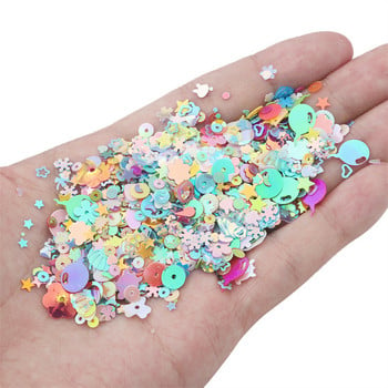 20g 3-10mm Glitter Sequins Mixed Star Heart Shell Sequins Paillettes for DIY Nails Art Wedding Decor Ράψιμο ρούχων κομφετί