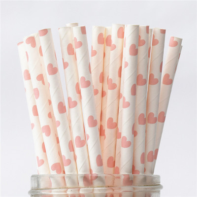 Zelta roze Zelta papīra salmiņi Strip Dot Dzeramais salmiņš Vienreizlietojamie galda piederumi ballīšu piederumi Kāzu dzimšanas dienas ballītes dekorēšana bērniem