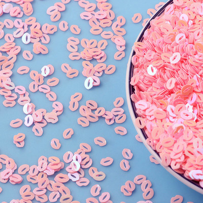 10 g jaukas lūpas veido vaļīgus vizuļus, mirdzošas pailletes nagu mākslas manikīram kāzu dekorēšanai DIY konfeti Lentejuelas Crafts