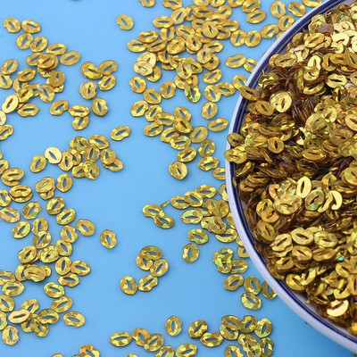 10 g jaukas lūpas veido vaļīgus vizuļus, mirdzošas pailletes nagu mākslas manikīram kāzu dekorēšanai DIY konfeti Lentejuelas Crafts