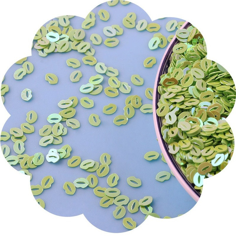 10 g jaukas lūpas veido vaļīgus vizuļus, mirdzošas pailletes nagu mākslas manikīram kāzu dekorēšanai DIY konfeti Lentejuelas Crafts