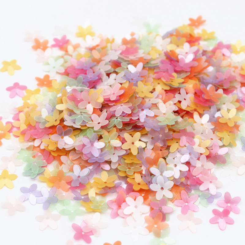 Matēti ziedu vizuļi 10 mm kauss piecu pirkstu fliteriem, DIY šūšana, kāzu amatniecības piederumi sieviešu apģērbi, aksesuāri