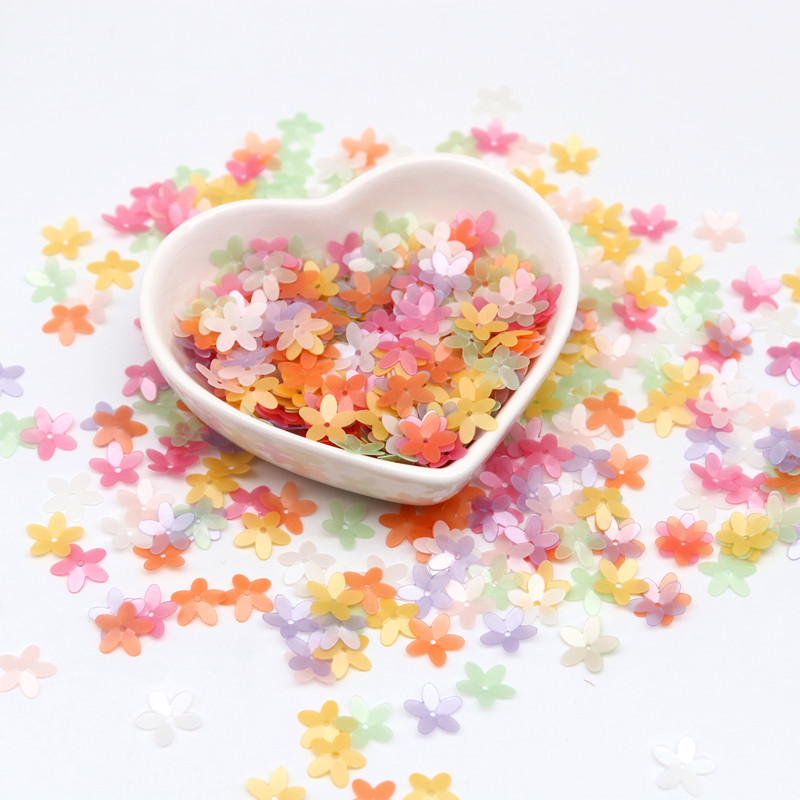 Matēti ziedu vizuļi 10 mm kauss piecu pirkstu fliteriem, DIY šūšana, kāzu amatniecības piederumi sieviešu apģērbi, aksesuāri