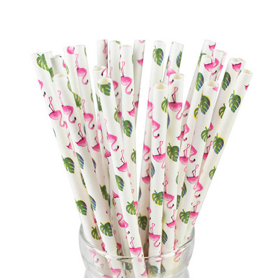 25/50/100 TK vihmavarju päikesevarju joogikõrred Flamingo ananassi ühekordsed kõrred Hawaii kokteili Luau peokaunistuste jaoks