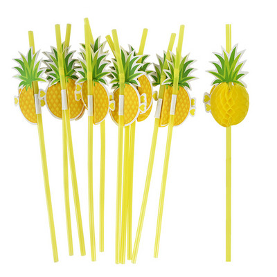 25/50/100 TK vihmavarju päikesevarju joogikõrred Flamingo ananassi ühekordsed kõrred Hawaii kokteili Luau peokaunistuste jaoks