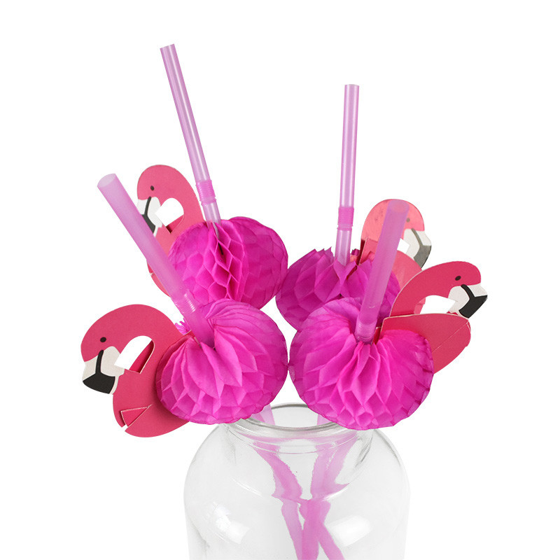 25/50/100 TK vihmavarju päikesevarju joogikõrred Flamingo ananassi ühekordsed kõrred Hawaii kokteili Luau peokaunistuste jaoks