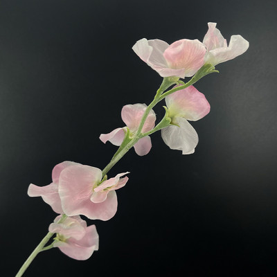 SunMade Ziemeļu zirņu ziedu zars Zīds Mākslīgie Ziedi Kāzu Mājas Noformējums Līgavas Pušķis Flores Artificales Violeta Flore