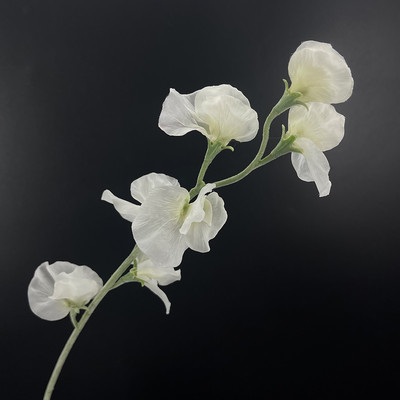 SunMade Ziemeļu zirņu ziedu zars Zīds Mākslīgie Ziedi Kāzu Mājas Noformējums Līgavas Pušķis Flores Artificales Violeta Flore