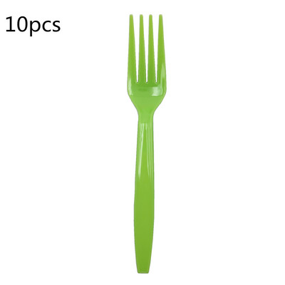 Plastmasas vienreizējās lietošanas dakšiņas Naži Karotes Sarkana Zila Rozā Zaļa Purpursarkana Galda piederumu Komplekts Kāzu dzimšanas dienas jubilejas ballītes piederumiem