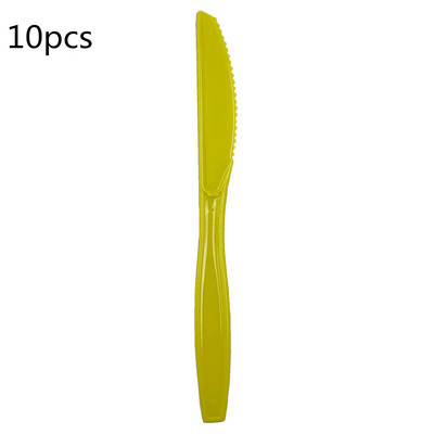 Plastmasas vienreizējās lietošanas dakšiņas Naži Karotes Sarkana Zila Rozā Zaļa Purpursarkana Galda piederumu Komplekts Kāzu dzimšanas dienas jubilejas ballītes piederumiem