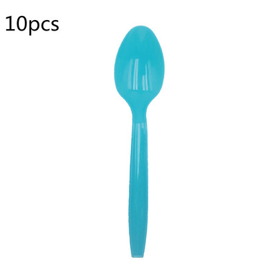 Plastmasas vienreizējās lietošanas dakšiņas Naži Karotes Sarkana Zila Rozā Zaļa Purpursarkana Galda piederumu Komplekts Kāzu dzimšanas dienas jubilejas ballītes piederumiem