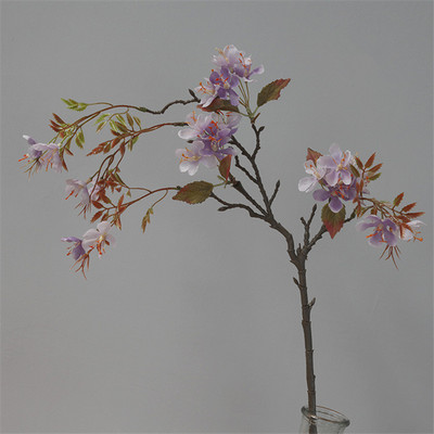 Skaisti Begonijas ziedu zaru zīda mākslīgie ziedi mājas galda rudens dekorēšanai iepirkšanās centra kāzu foto rekvizīti