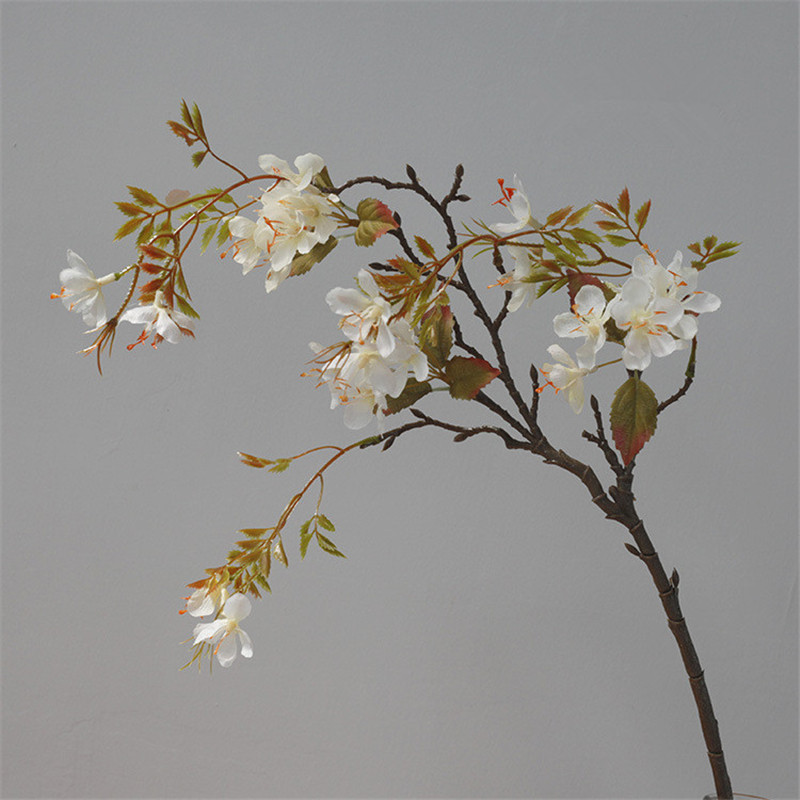 Skaisti Begonijas ziedu zaru zīda mākslīgie ziedi mājas galda rudens dekorēšanai iepirkšanās centra kāzu foto rekvizīti